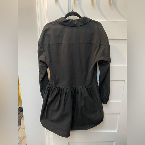 WAYF black Georgia Mini button down Shirt Dress - Picture 6 of 7